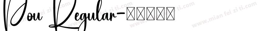 Pou Regular字体转换